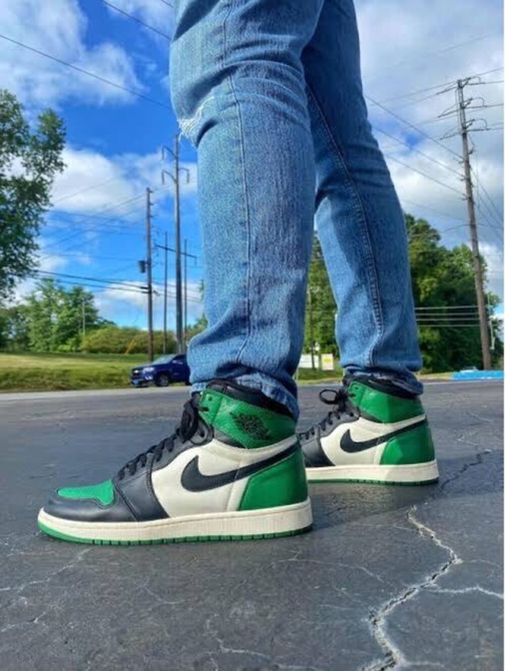 🔥 Air Jordan 1 High “Pine Green” – Men’s Size 13 🔥
